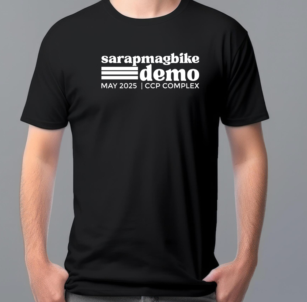 SarapMagBike Demo Event Shirt (Black)